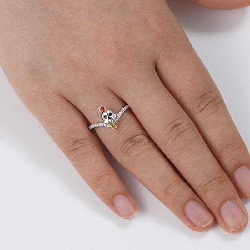 Skull Ice Cream V Ring image number 2