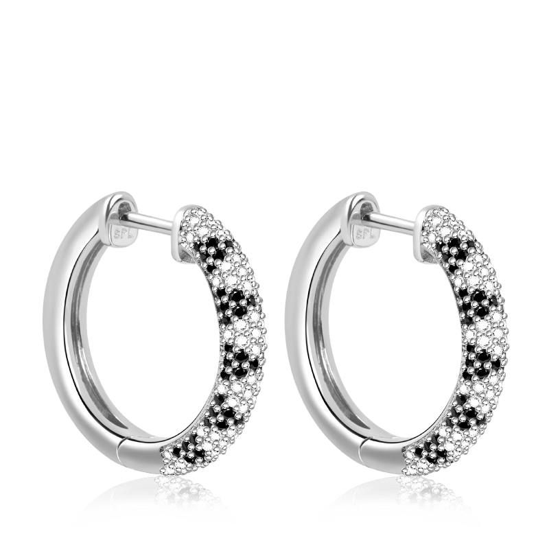 Snakeskin Hoop Earrings image number 0