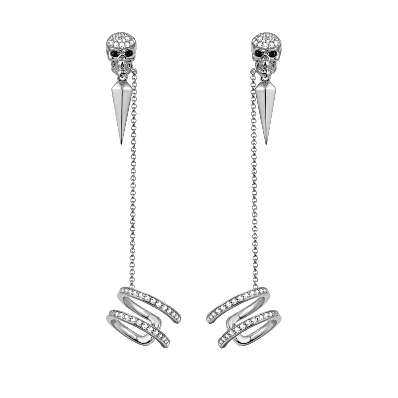 Skull Ear Cuffs image number 0