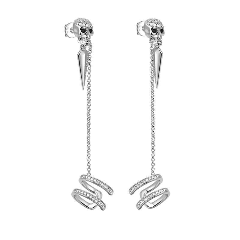Skull Ear Cuffs image number 1