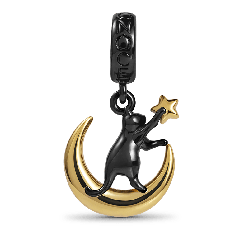 Cat & Moon Pendant image number 0