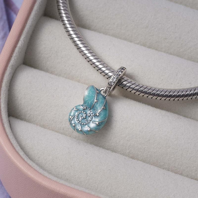 Blue Sea Snail Pendant image number 1
