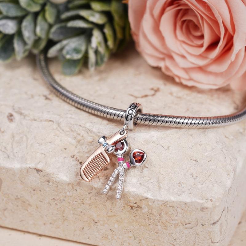 Comb & Scissors Pendant image number 1