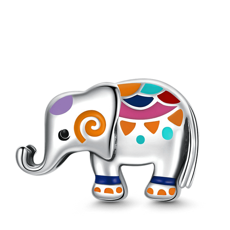 Colorful Elephant Charm image number 0