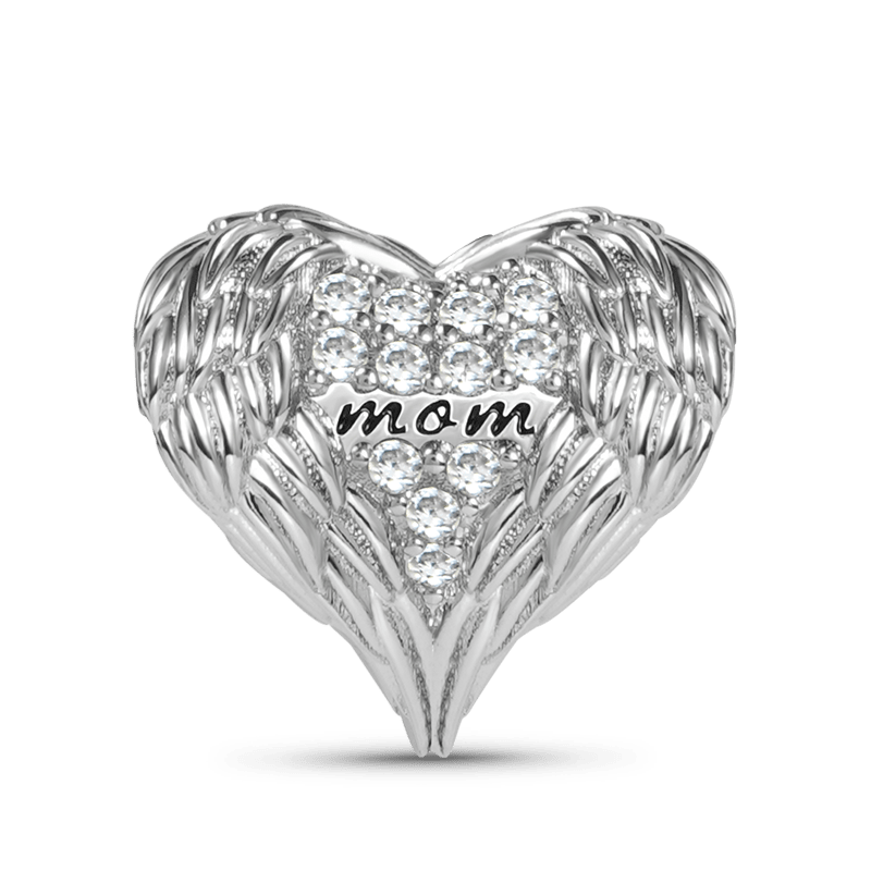 Feather Heart Mom's Love Charm image number 0