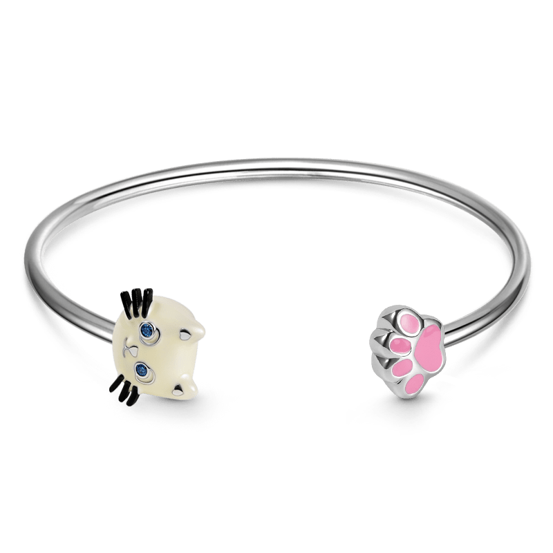 Kitty Paw Bangle Bracelet image number 0