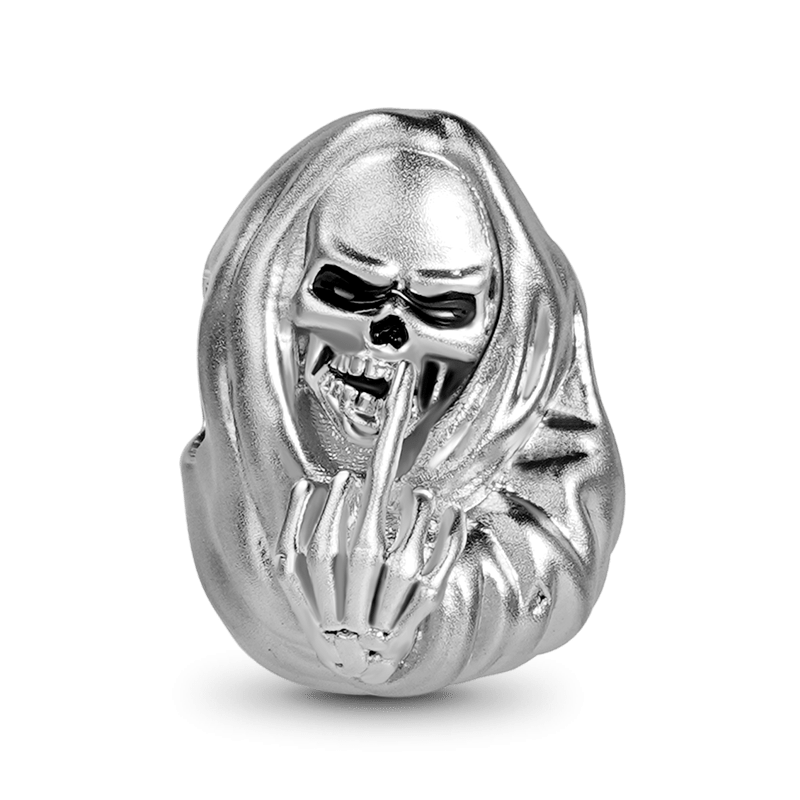 Middle Finger Skull Charm image number 0