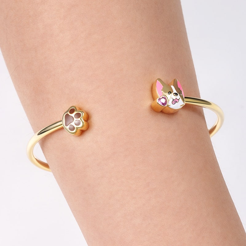 Puppy Bangle Bracelet image number 2