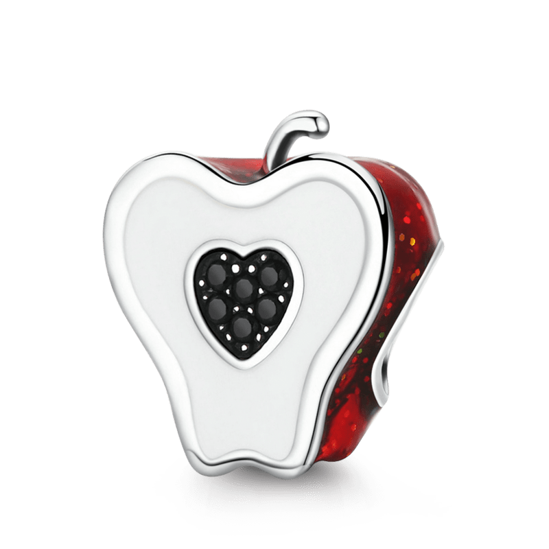 Black Heart Apple Charm image number 0