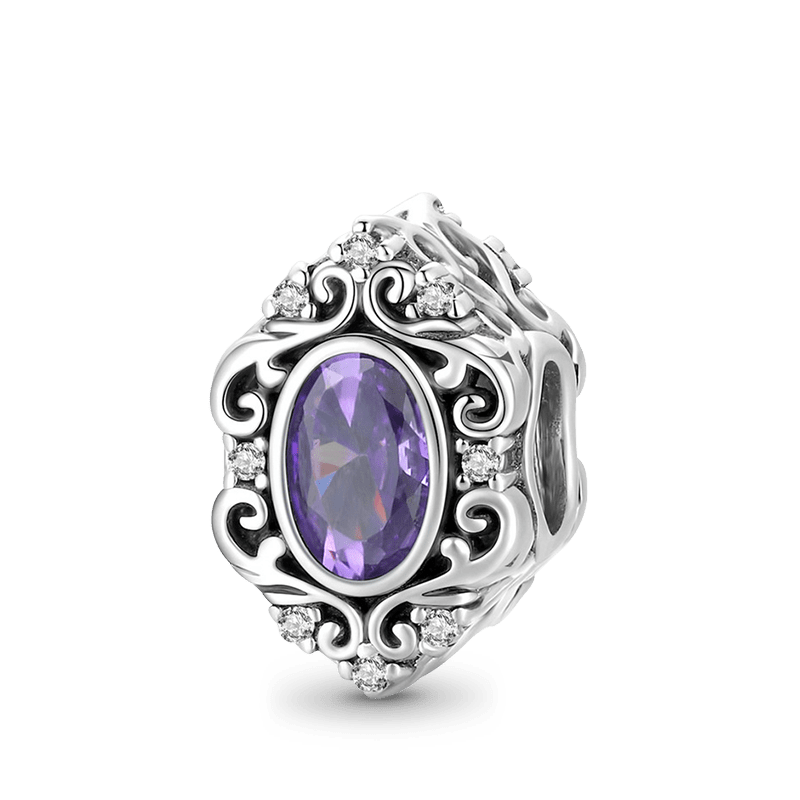 Violet CZ Stone Charm image number 0