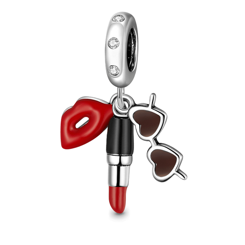 Lipstick & Sunglasses Pendant image number 0