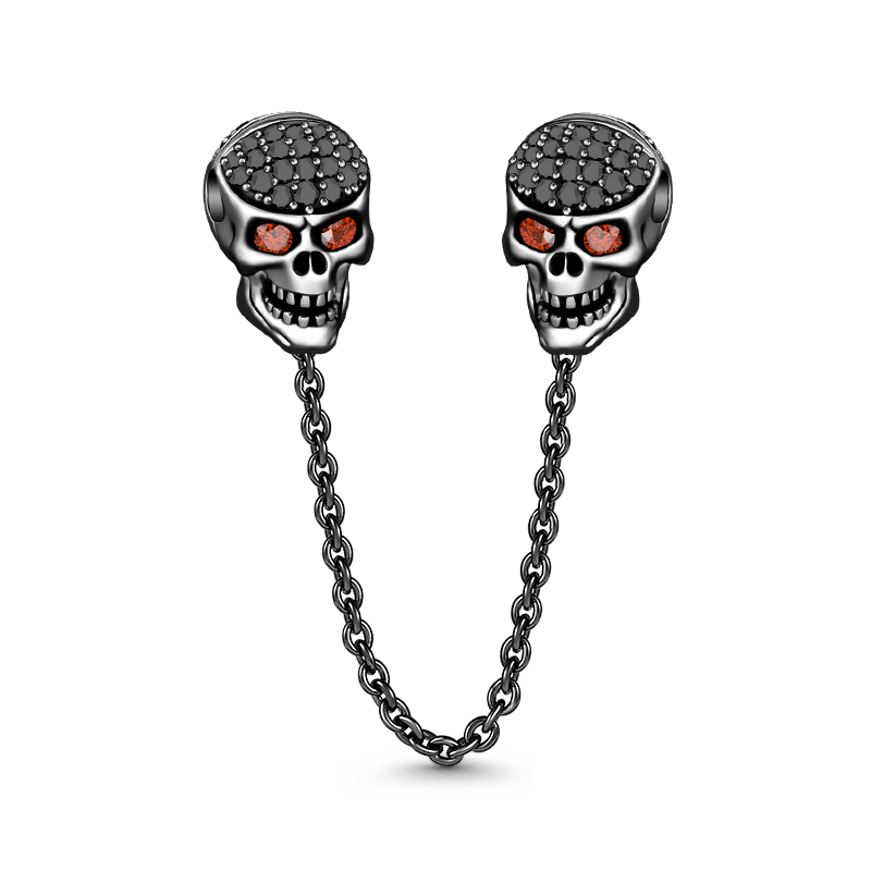 Black Skull Safety Chain image number 0