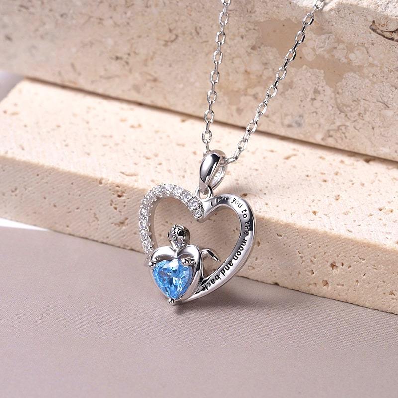 Heart-shaped Turtle Necklace image number 2
