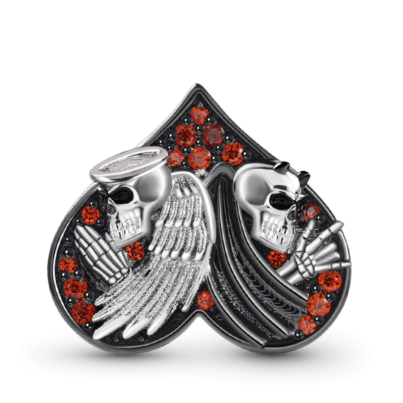 Devil Angel Heart Charm image number 0
