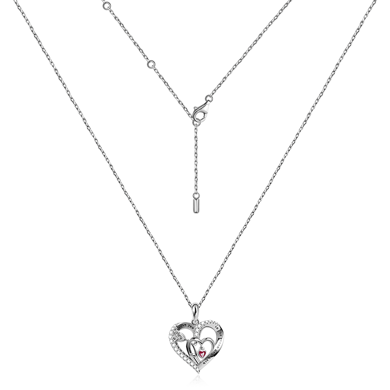 Triple Heart Necklace image number 1