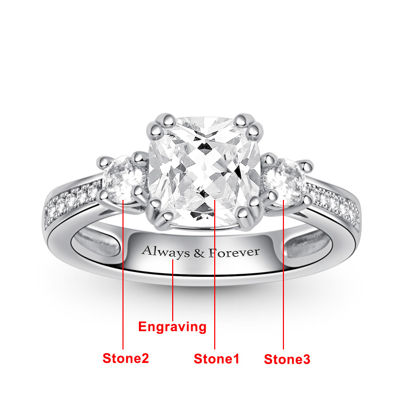 Customized Ring With Cz image number 3