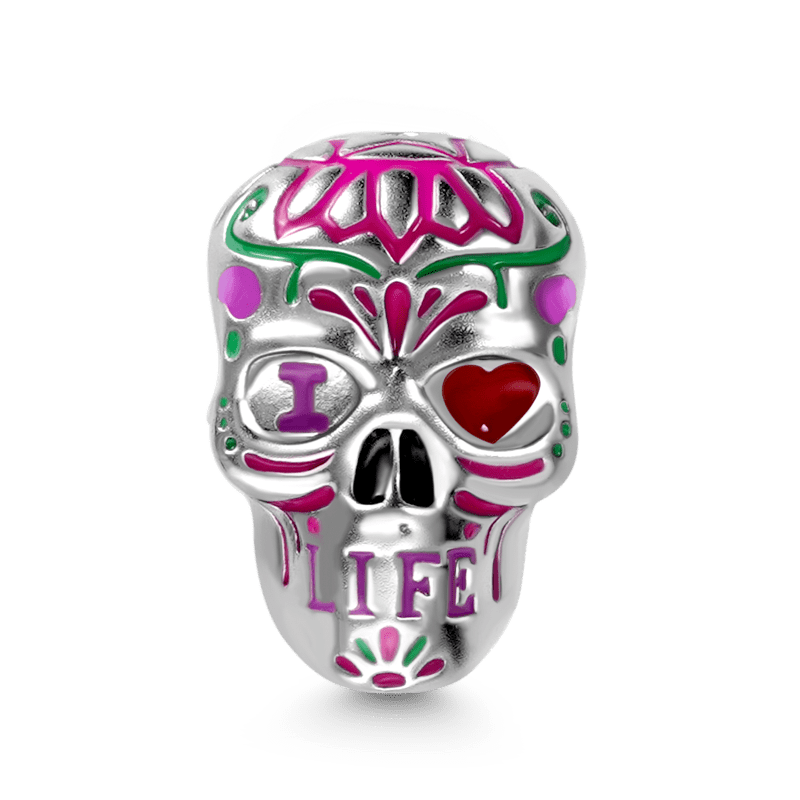 Flower Skull Charm image number 0