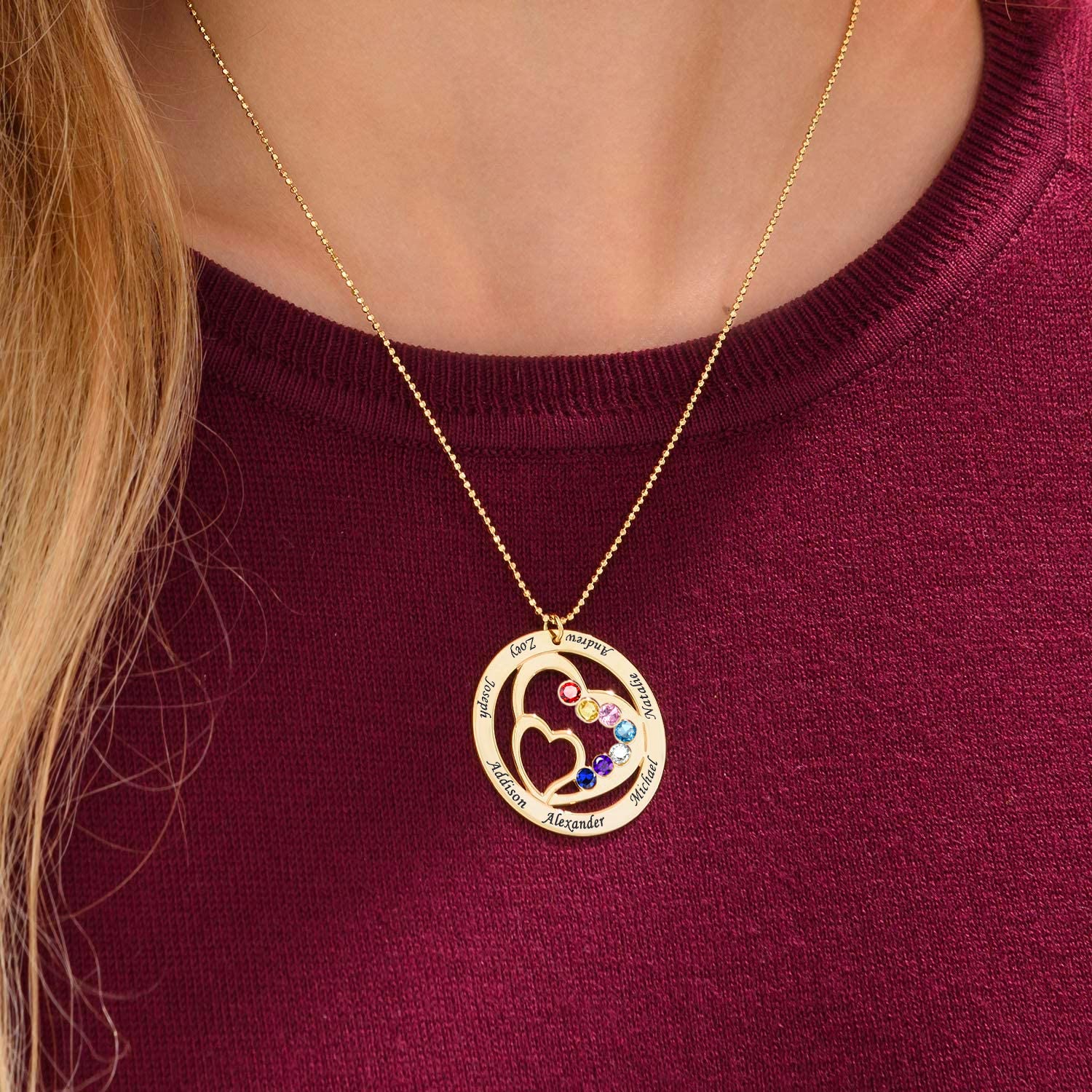 Heart in Heart Necklace image number 5