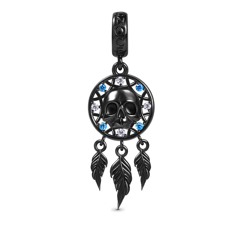 Skull Dreamcatcher Pendant image number 0