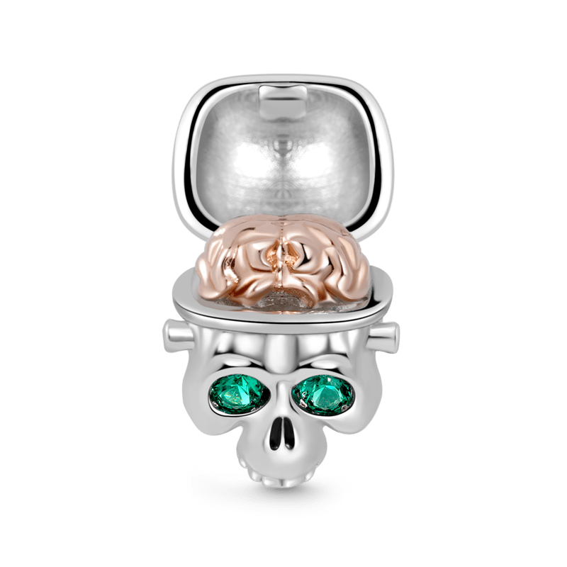 Openable Brain Skull Charm image number 0