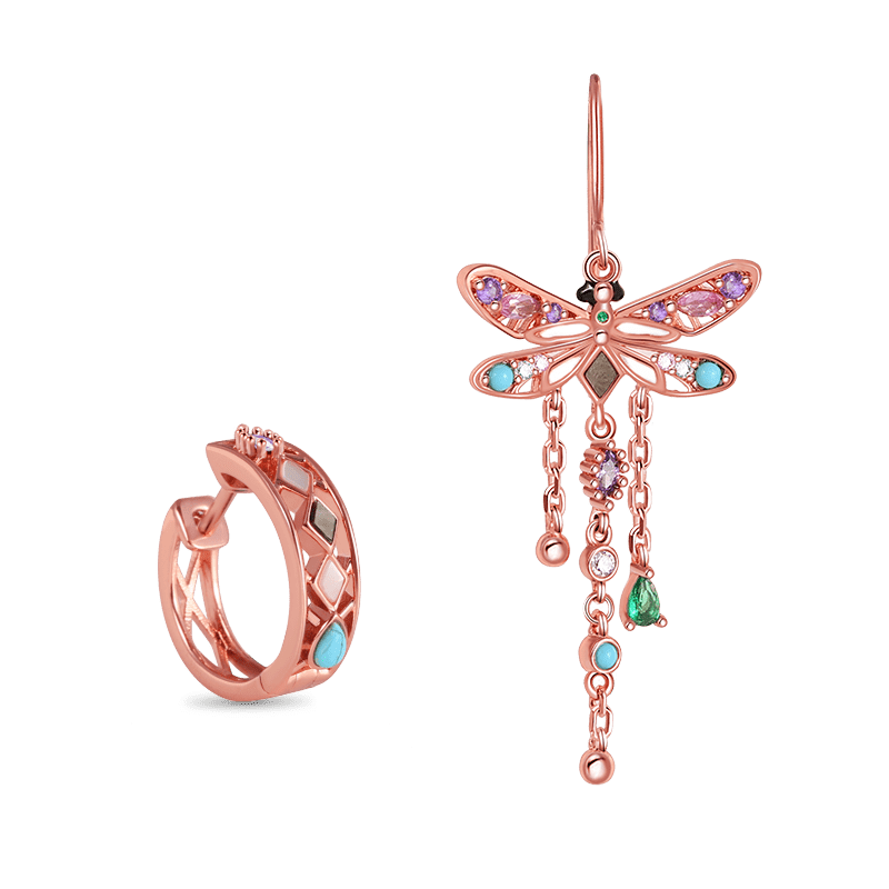 Dragonfly Dangle Earrings image number 0