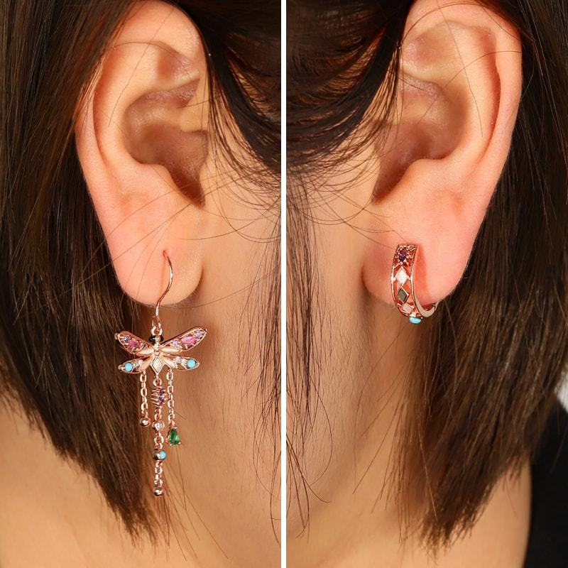 Dragonfly Dangle Earrings image number 2