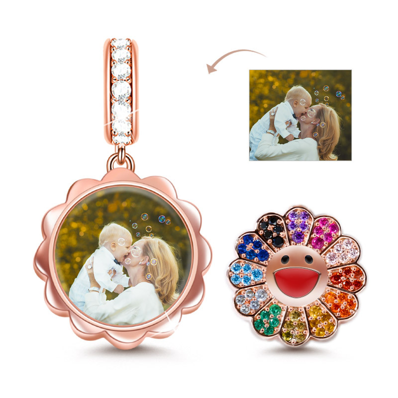 Sunflower Photo Pendant image number 0