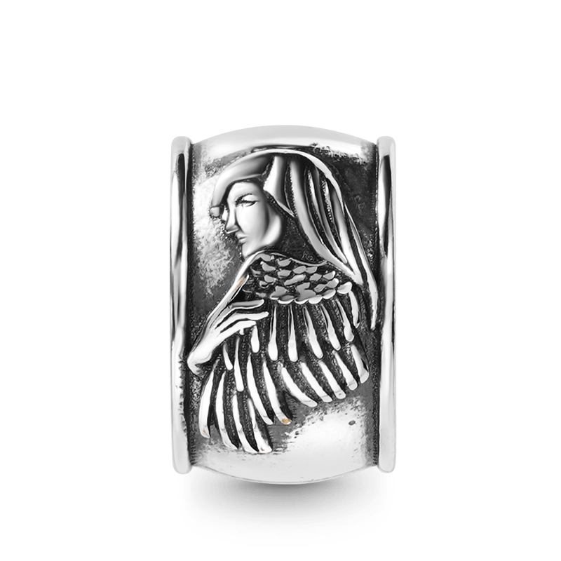 Angel & Burning Heart Charm Bracelet image number 1