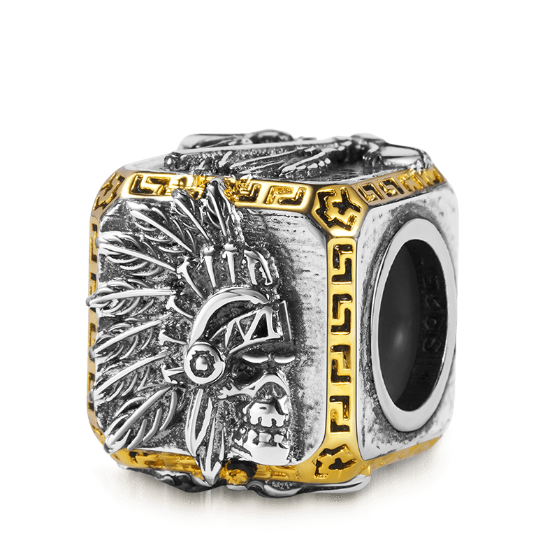 Indian Skull Charm Bracelet image number 1