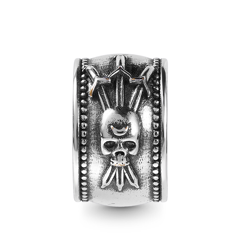 Swords Skull & Customized Charms Bracelet image number 1