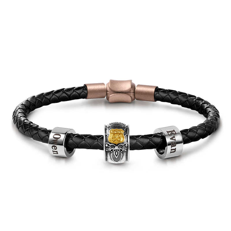 Route 66 & Customized Charms Bracelet image number 0