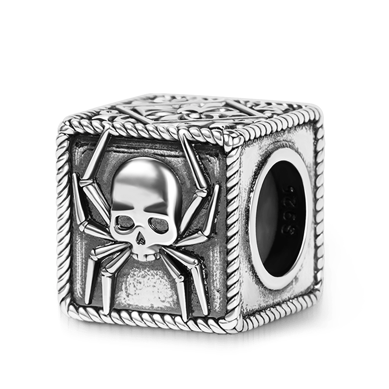 Spider Skull & Customized Charms Bracelet image number 1