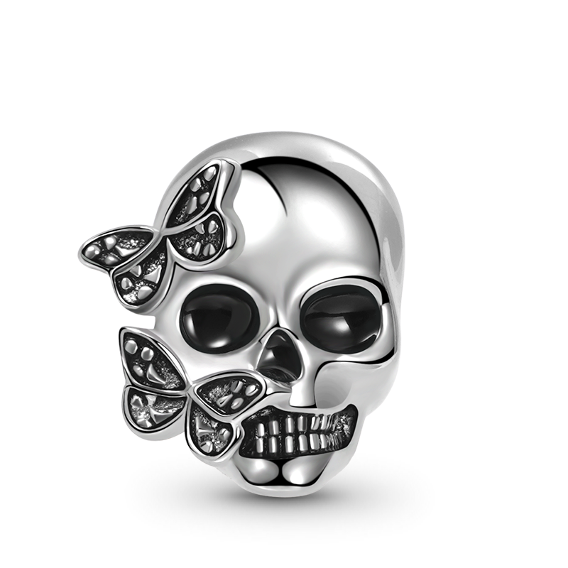 Butterfly Skull Charm image number 0