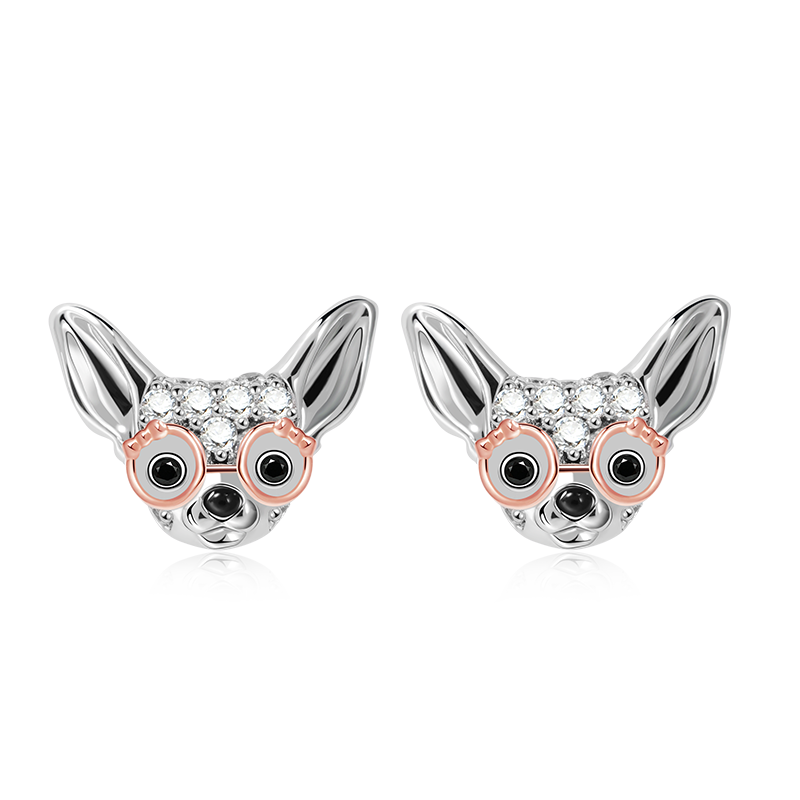 Chihuahua Stud Earrings image number 0