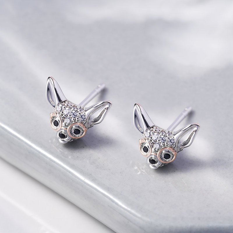 Chihuahua Stud Earrings image number 1