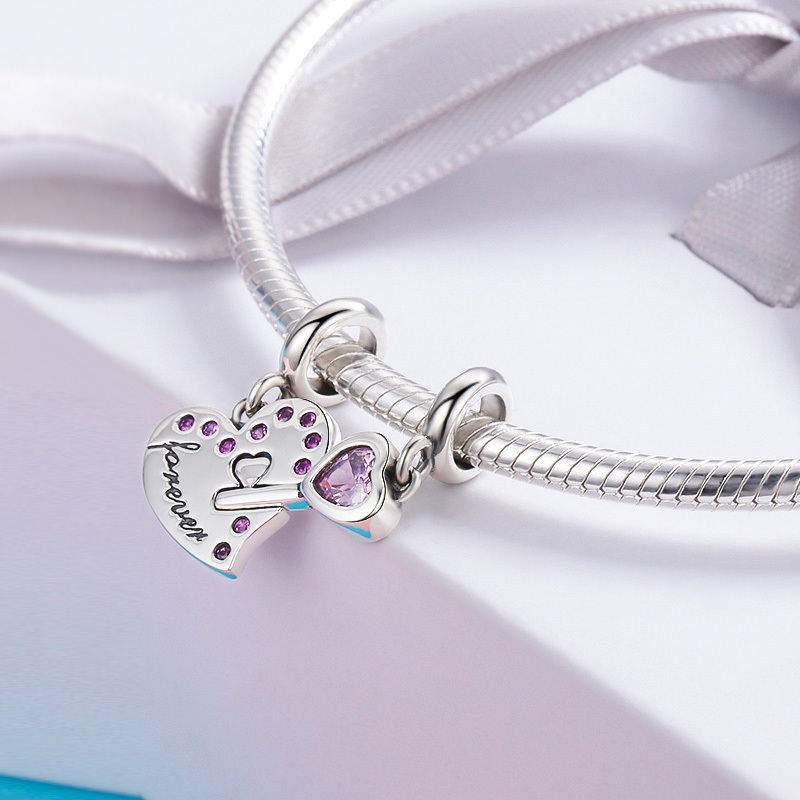 Heart and Key Set Pendants image number 1