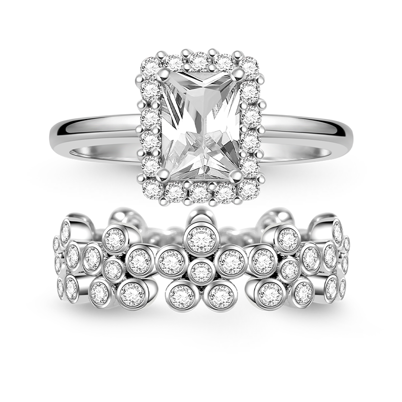 Rectangle Cut Ring image number 0