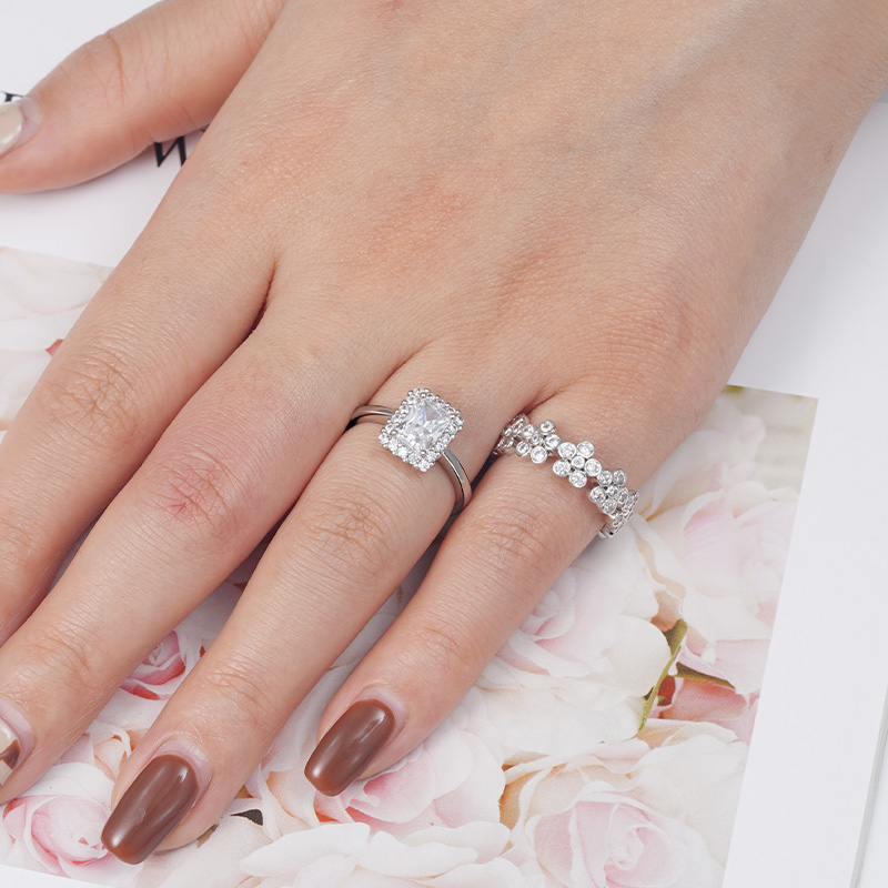 Rectangle Cut Ring image number 2