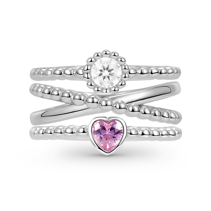 Beaded Stackable Ring image number 0