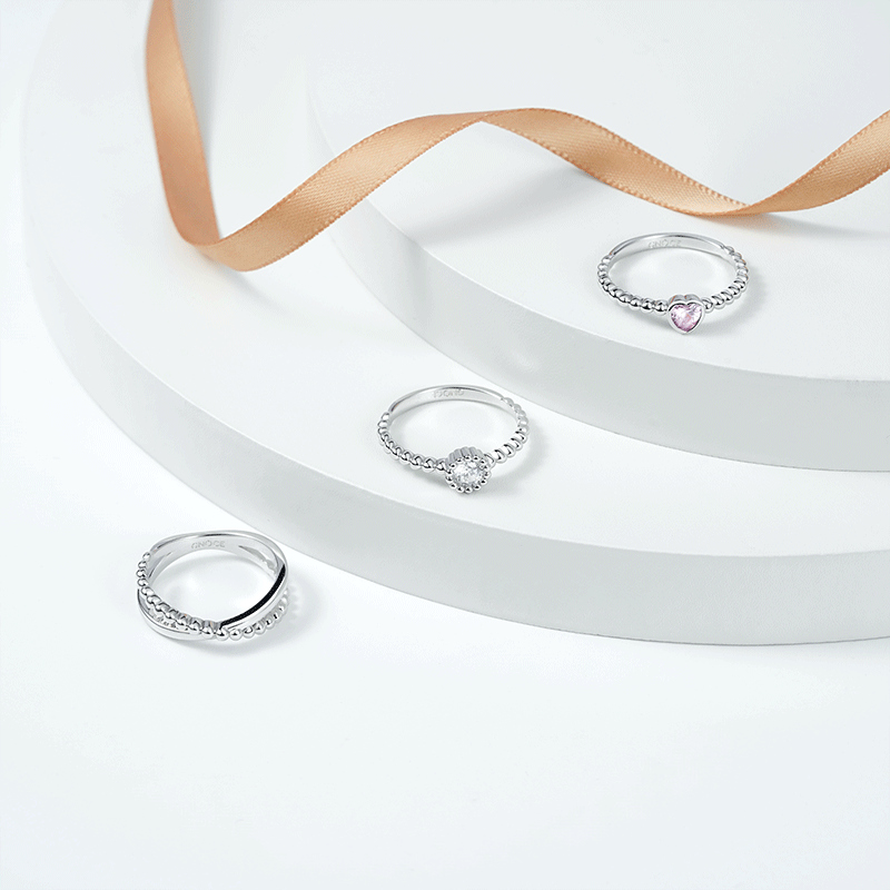 Beaded Stackable Ring image number 1