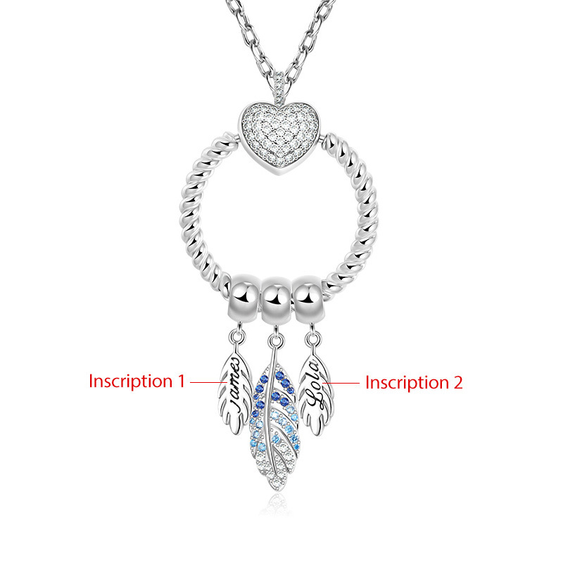 O Pendant Personalized Necklace image number 2