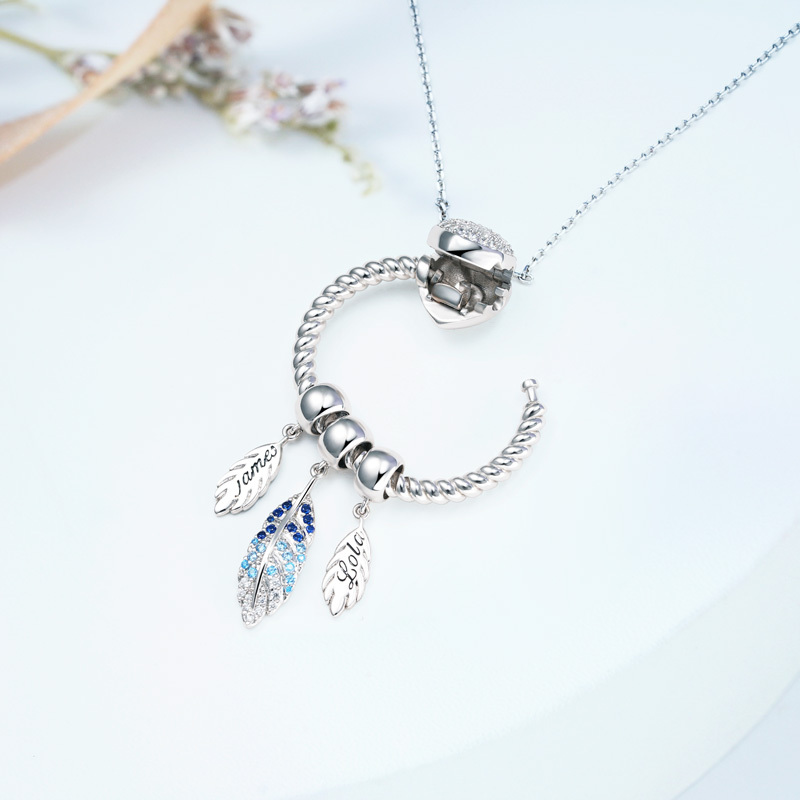 O Pendant Personalized Necklace image number 3