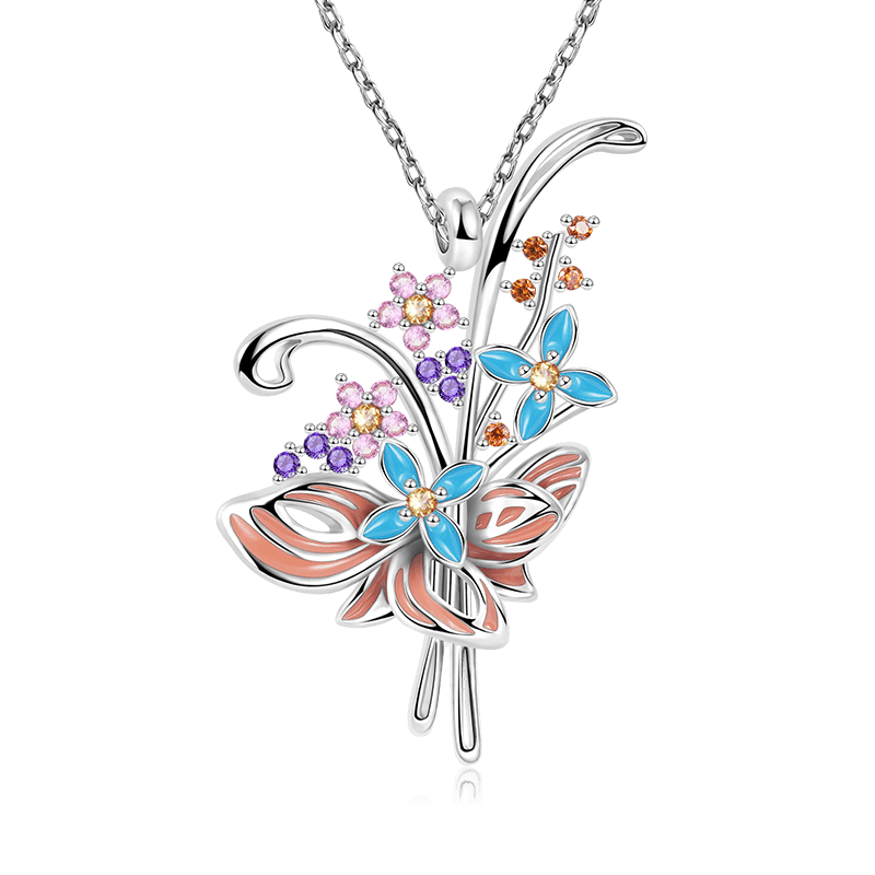 Flower Bouquet Necklace image number 0