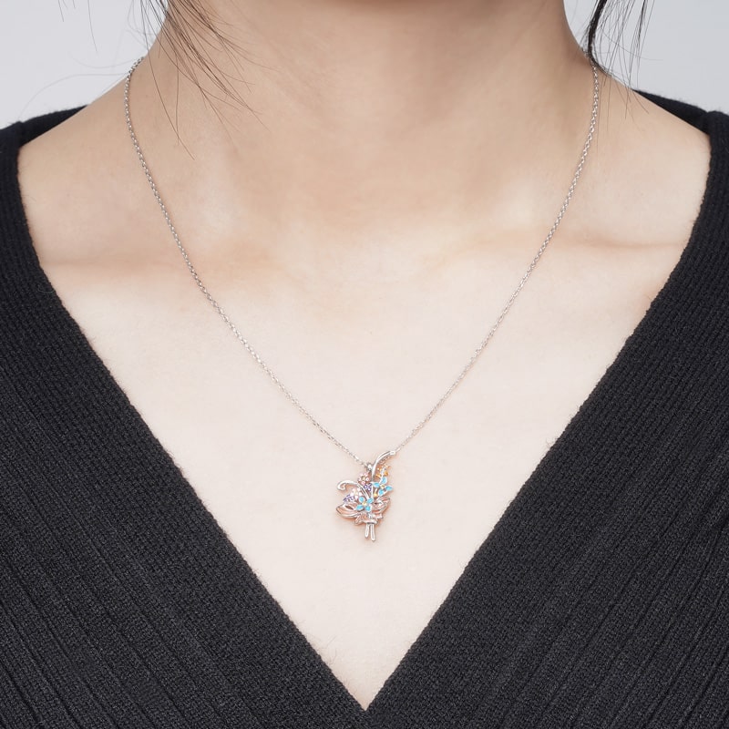 Flower Bouquet Necklace image number 3