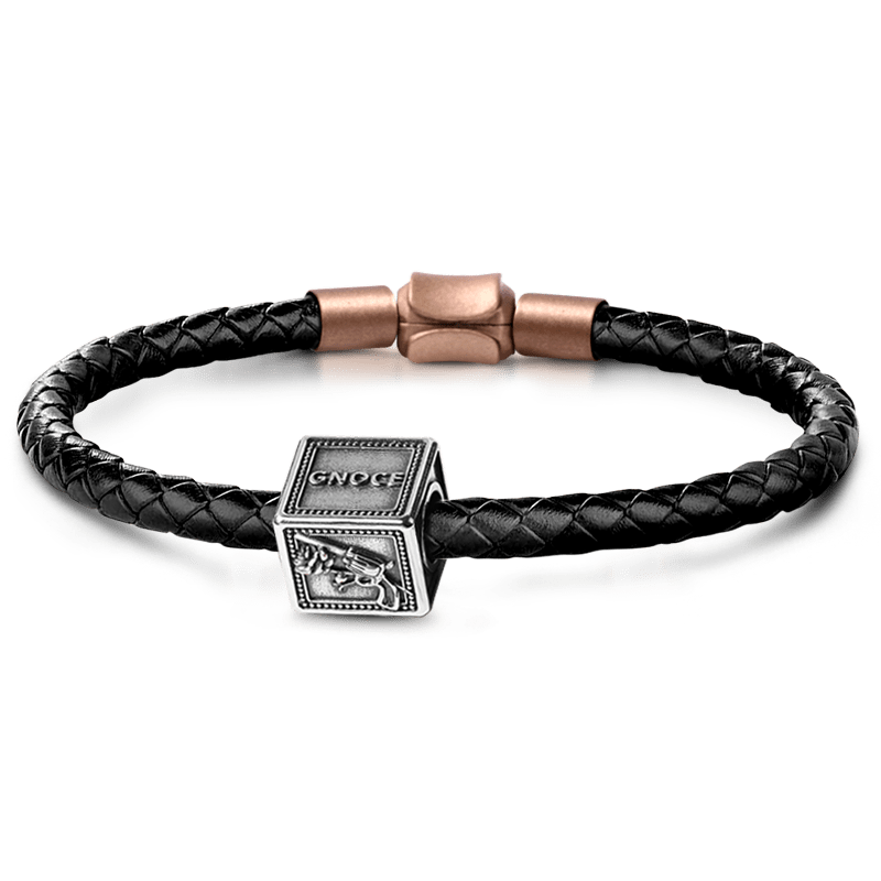 Gun & Rose Charm Bracelet image number 0