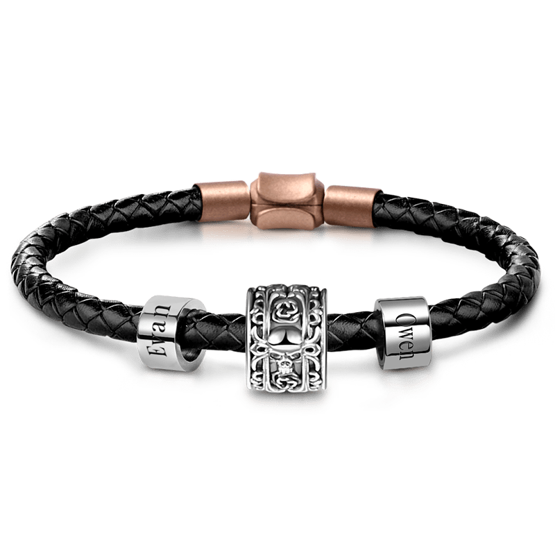 Skull Rose & Customized Charms Bracelet image number 0