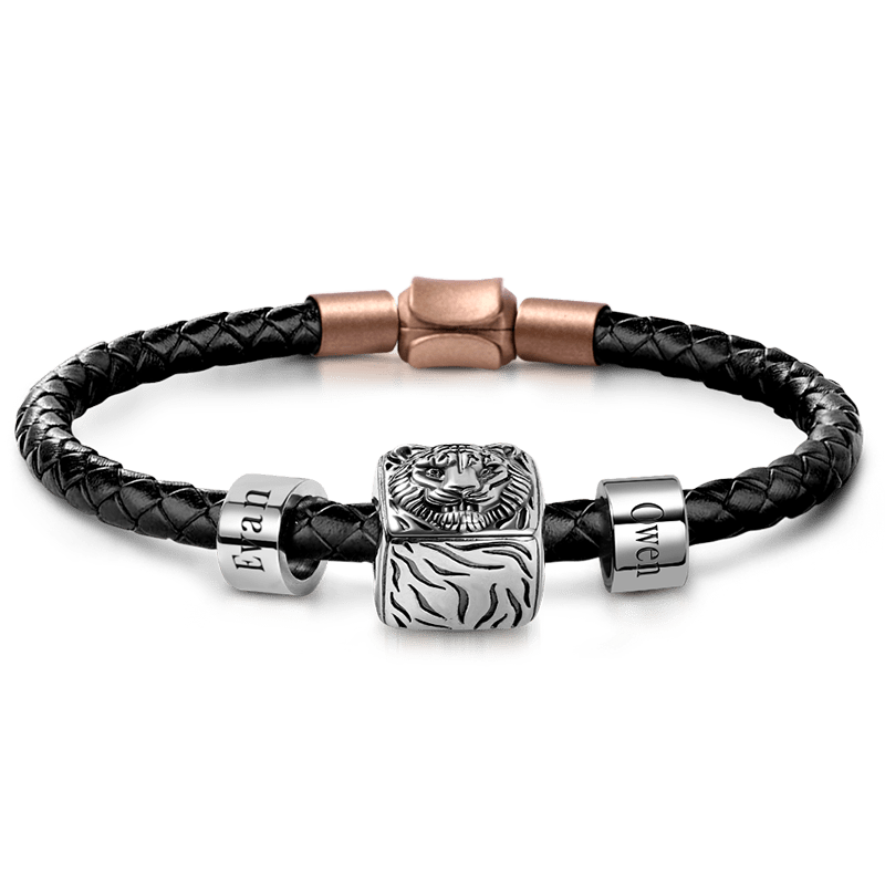 Tiger & Customized Charms Bracelet image number 0
