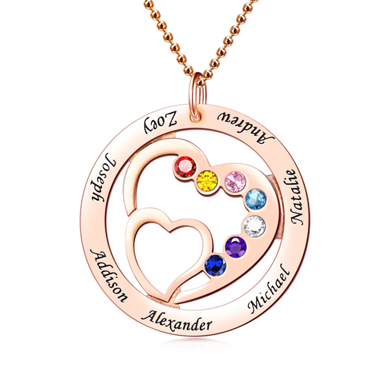 Heart in Heart Necklace image number 1