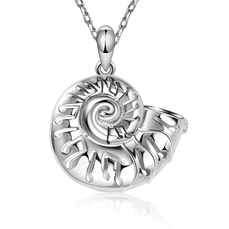 Conch Musical Note Necklace image number 0