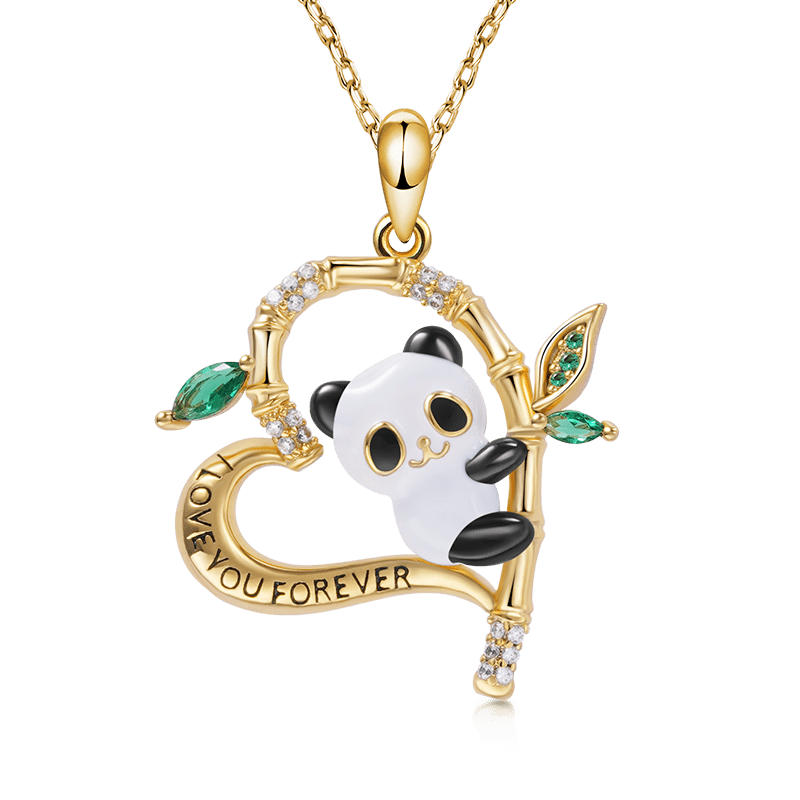 Panda Heart Necklace image number 0
